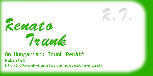 renato trunk business card