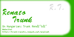 renato trunk business card